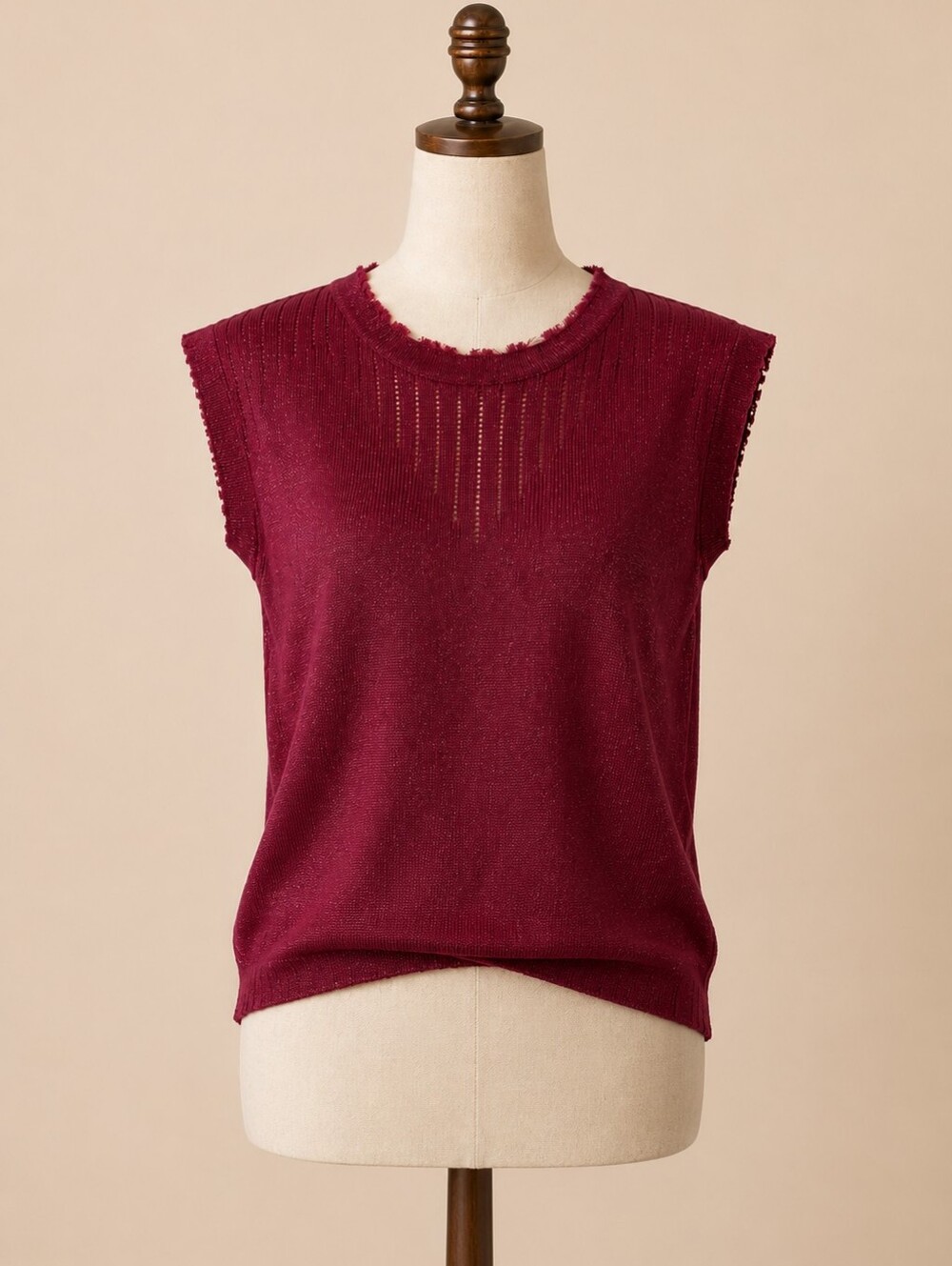 NAF NAF Metallic Knit Sleeveless Top | Size Small ✨💖